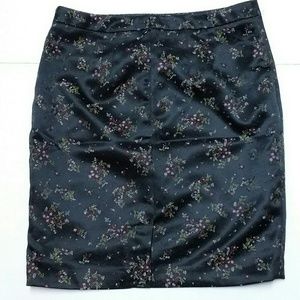 Loft Outlet Skirts - Loft Outlet Asian Print Black Satin Skirt Size 10 Loft Outlet Skirts - Loft Outlet Asian Print Black Satin Skirt Size 10